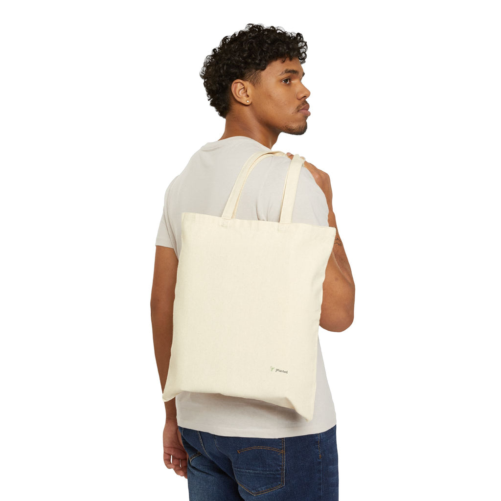 Moto in Bloom Explore the Wild Tote Bag | Floral Motorcycle Canvas Tote