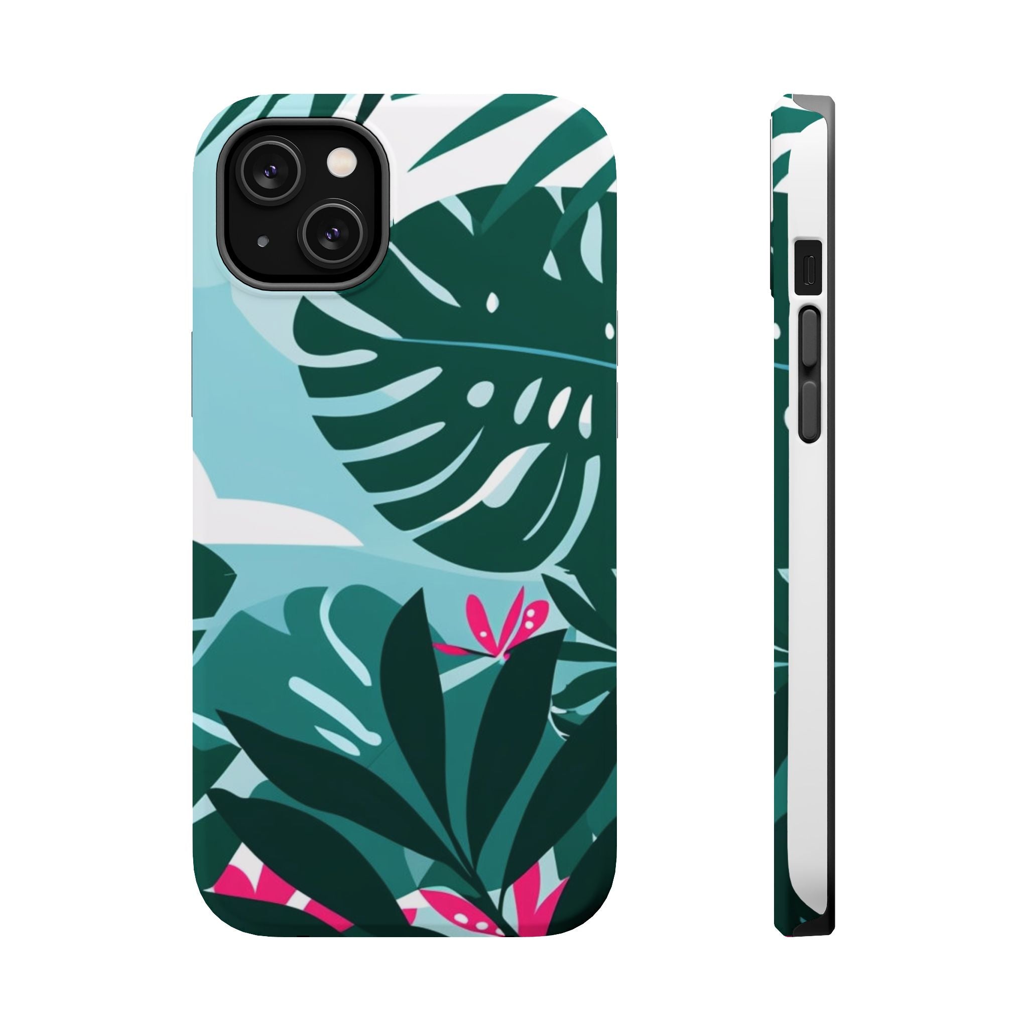 Tropical Monstera Leaves Phone Case | Magnetic Impact-Resistant Case
