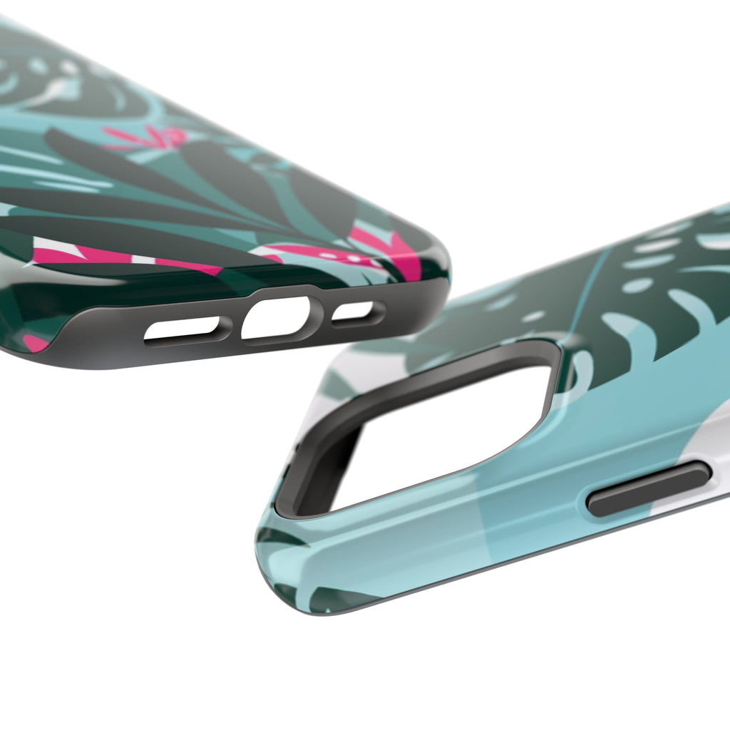 Tropical Monstera Leaves Phone Case | Magnetic Impact-Resistant Case