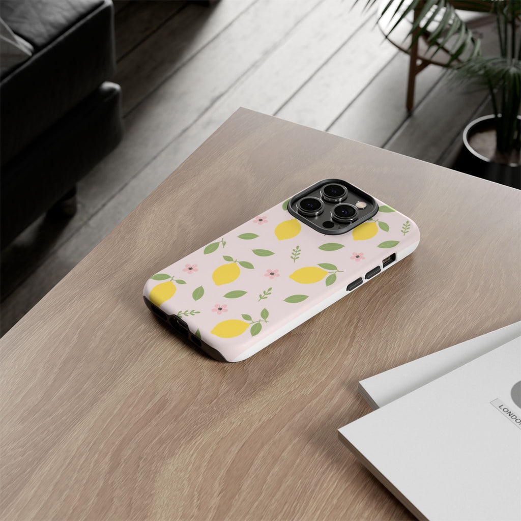 Lemon Pattern Phone Case | Tough Case