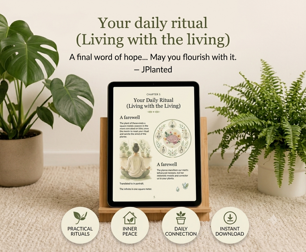 Nature in One Square Meter eBook | Indoor Plant Guide & Wellness Workbook | Calm Mindful Living Journal Printable | Houseplant Care PDF