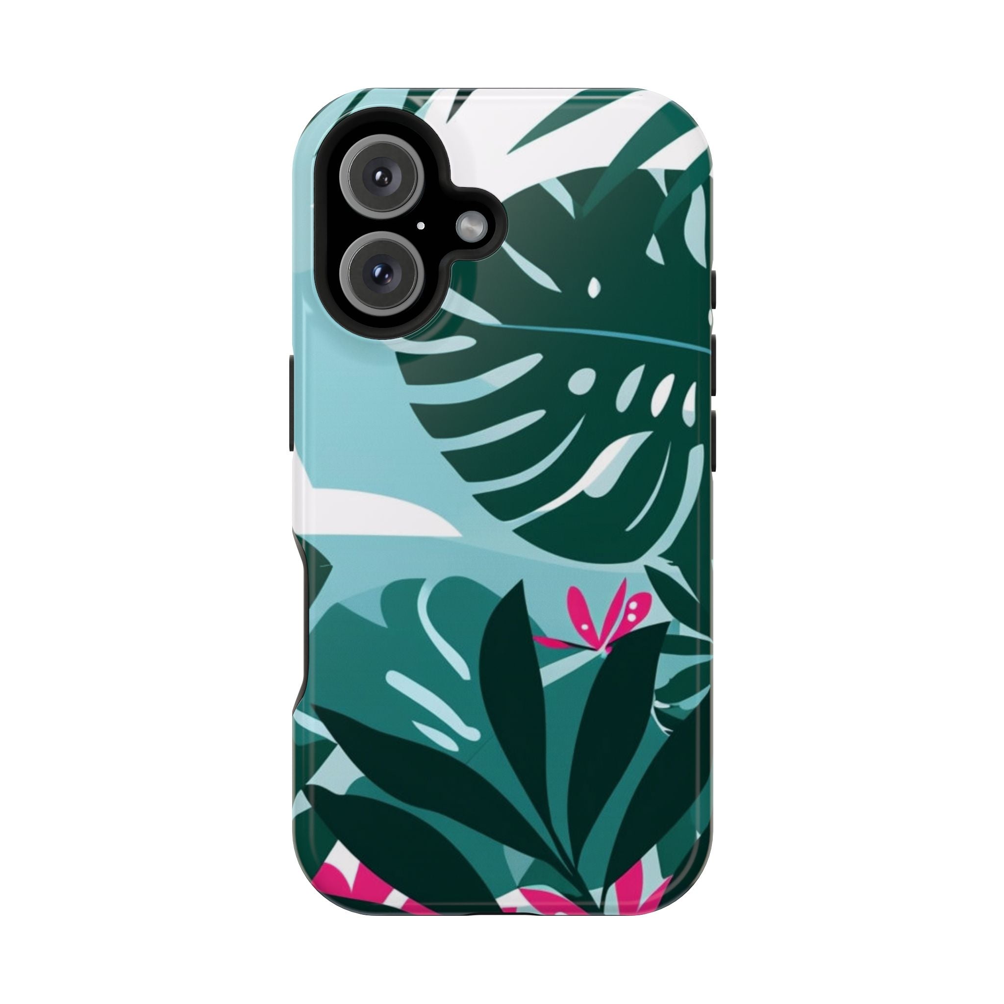Tropical Monstera Leaves Phone Case | Magnetic Impact-Resistant Case
