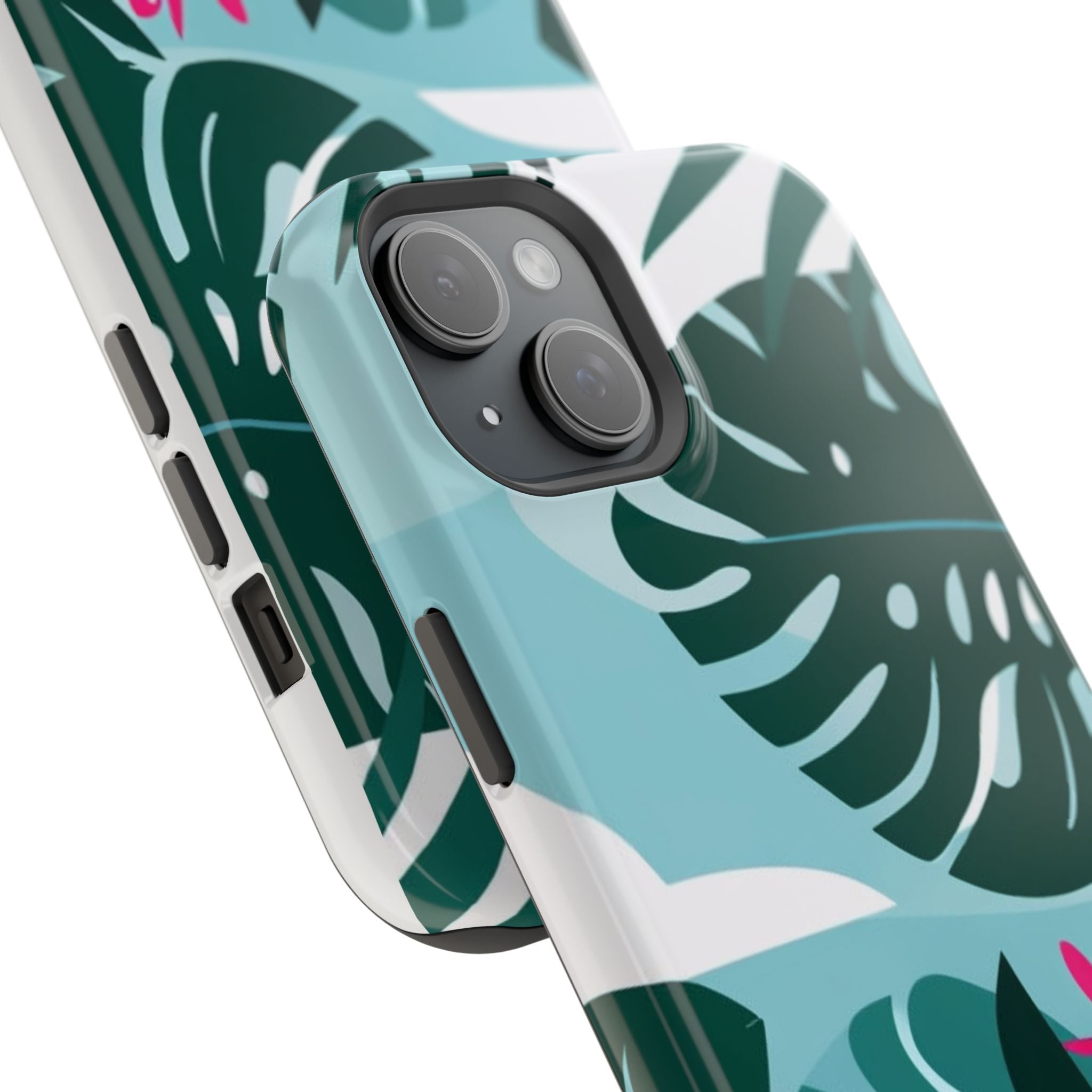Tropical Monstera Leaves Phone Case | Magnetic Impact-Resistant Case