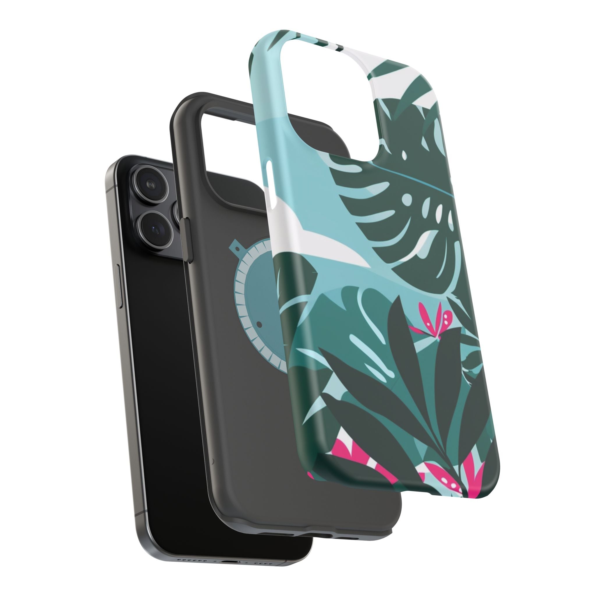 Tropical Monstera Leaves Phone Case | Magnetic Impact-Resistant Case