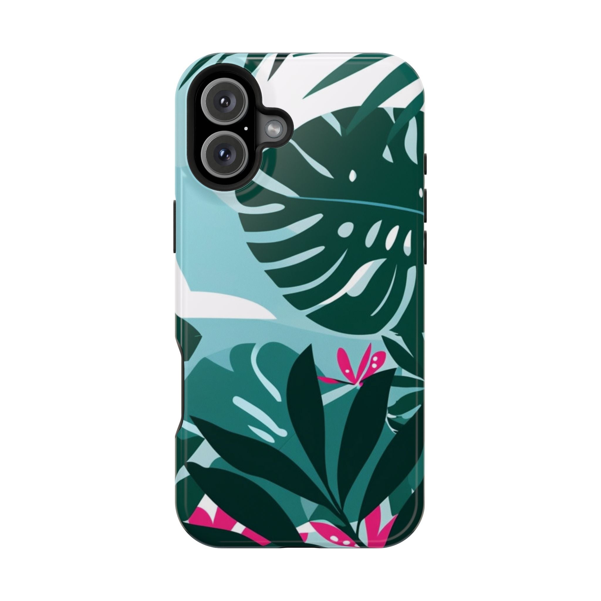 Tropical Monstera Leaves Phone Case | Magnetic Impact-Resistant Case
