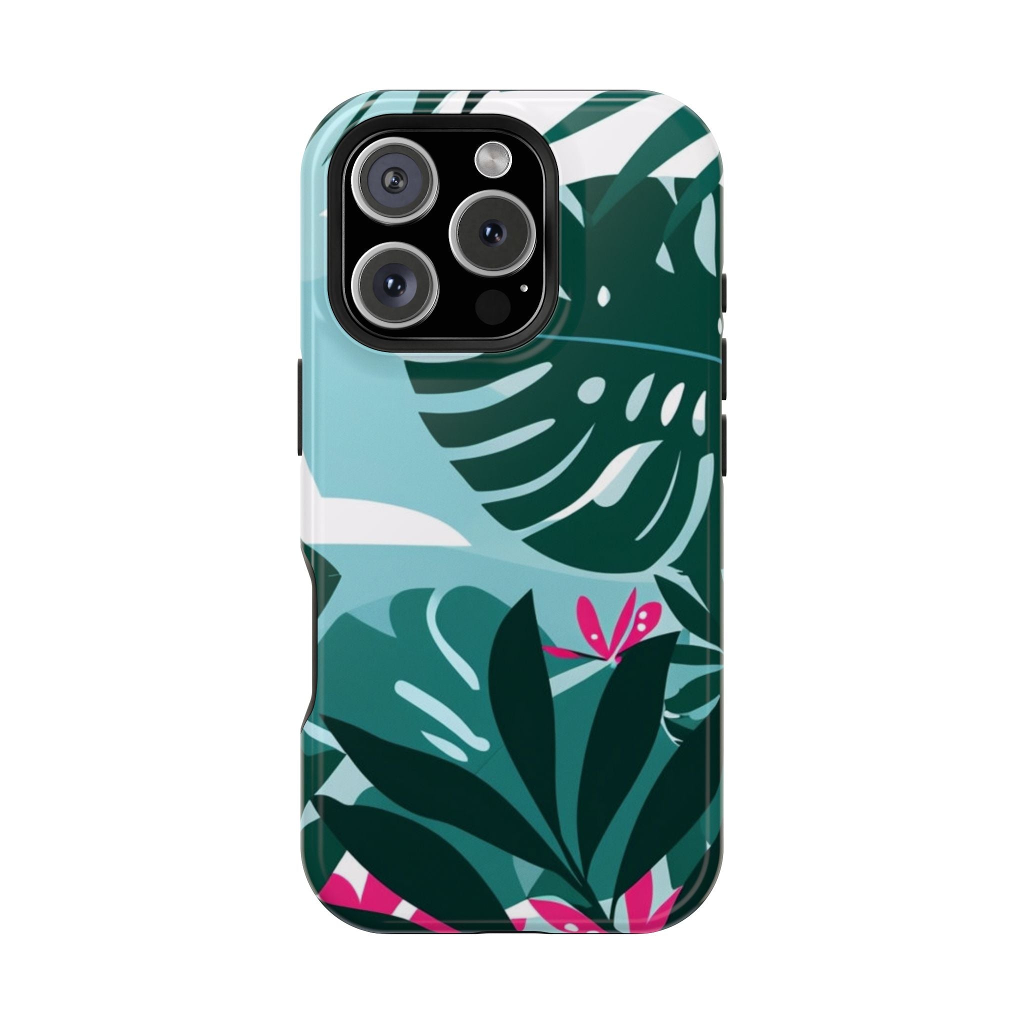 Tropical Monstera Leaves Phone Case | Magnetic Impact-Resistant Case