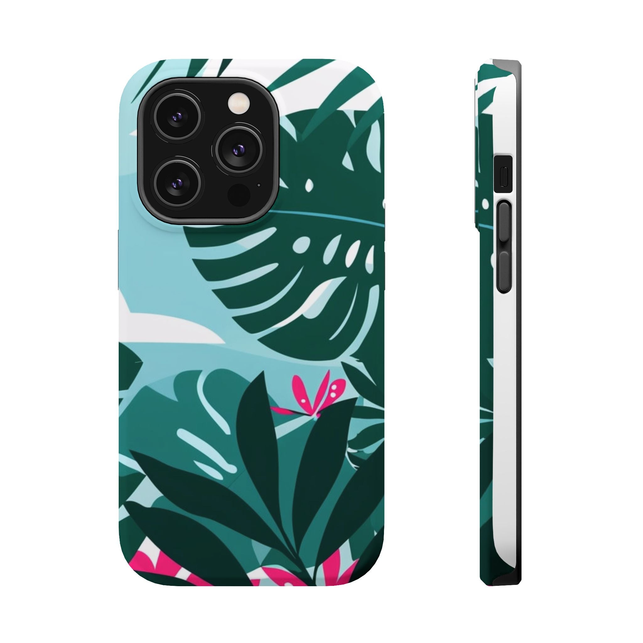 Tropical Monstera Leaves Phone Case | Magnetic Impact-Resistant Case
