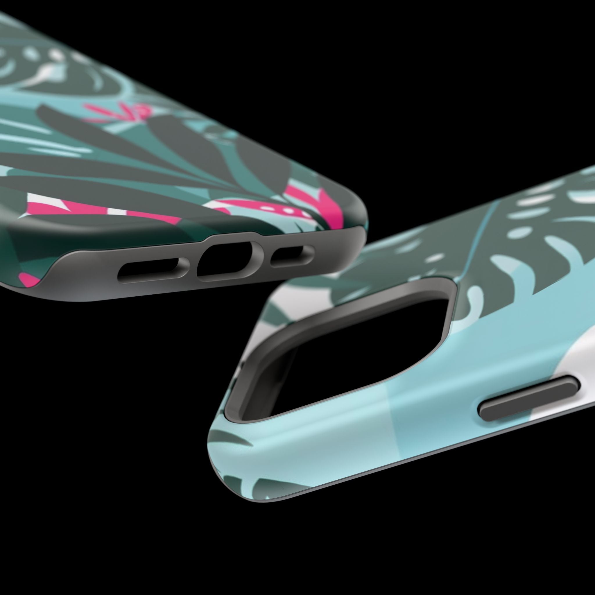 Tropical Monstera Leaves Phone Case | Magnetic Impact-Resistant Case