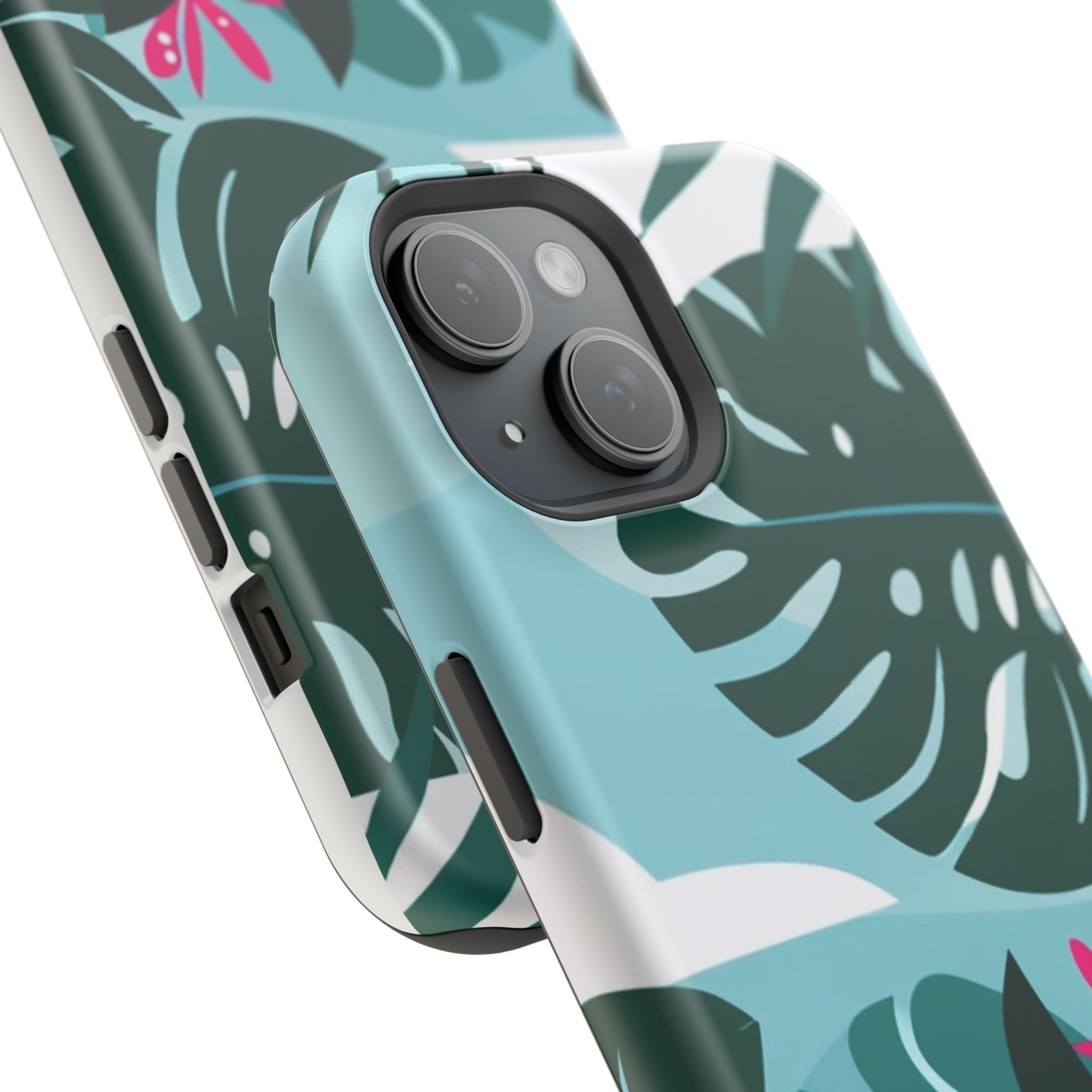Tropical Monstera Leaves Phone Case | Magnetic Impact-Resistant Case