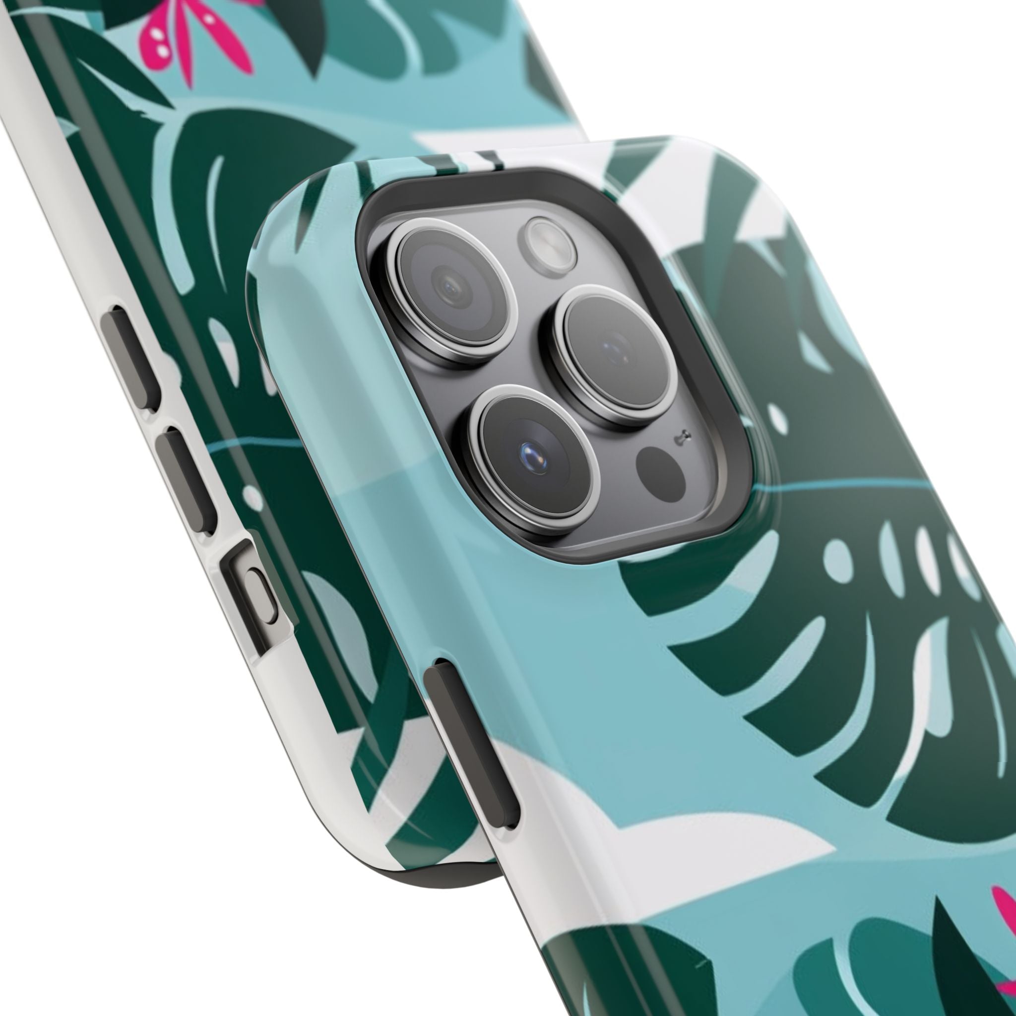 Tropical Monstera Leaves Phone Case | Magnetic Impact-Resistant Case