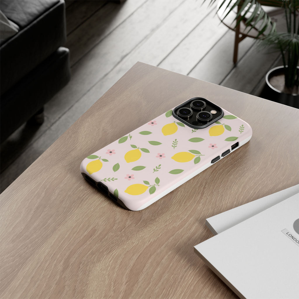 Lemon Pattern Phone Case | Tough Case