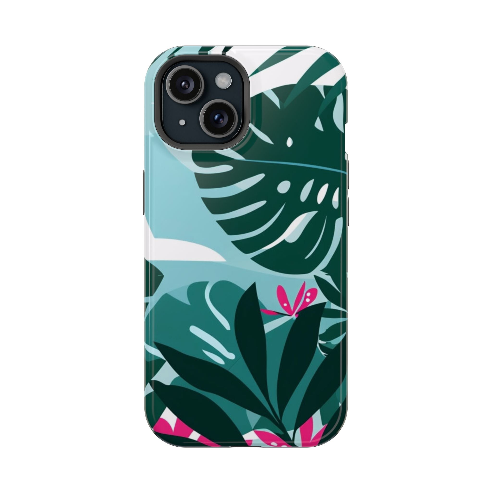Tropical Monstera Leaves Phone Case | Magnetic Impact-Resistant Case