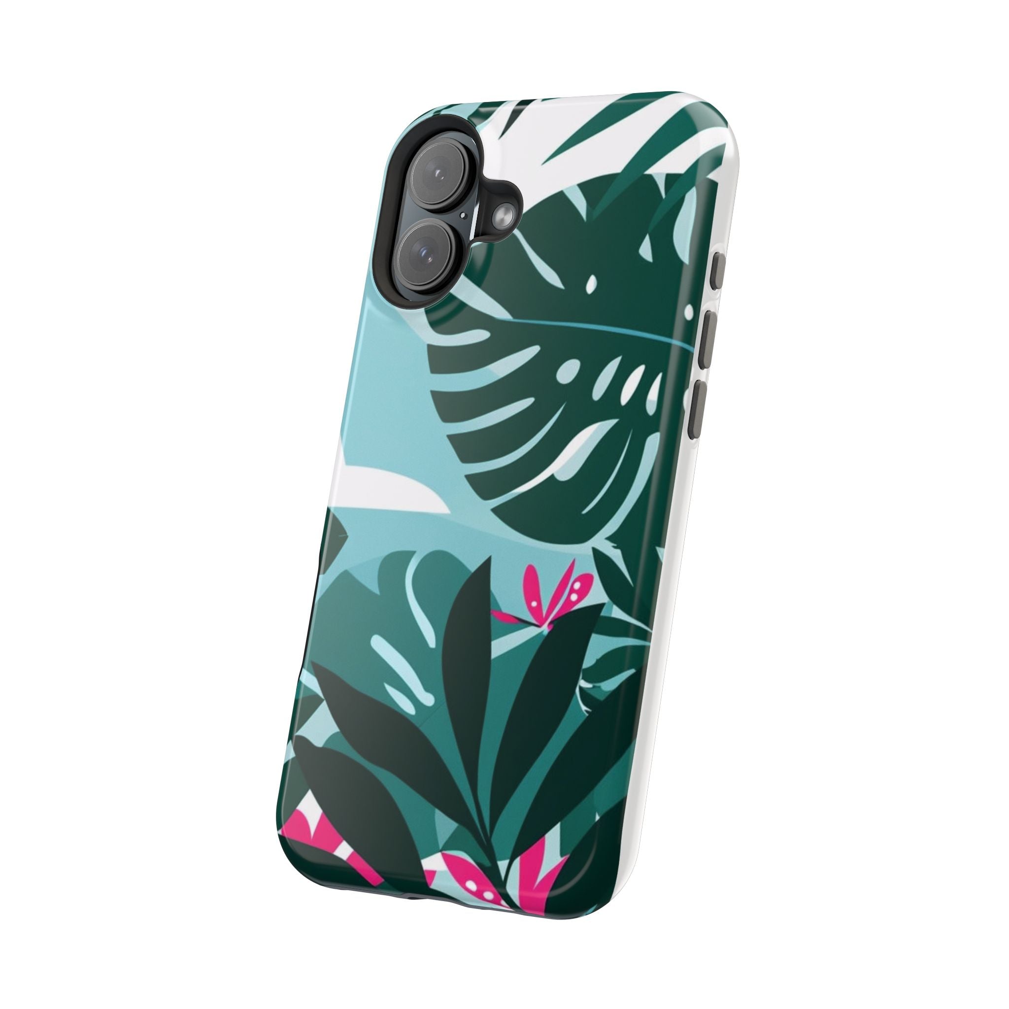 Tropical Monstera Leaves Phone Case | Magnetic Impact-Resistant Case
