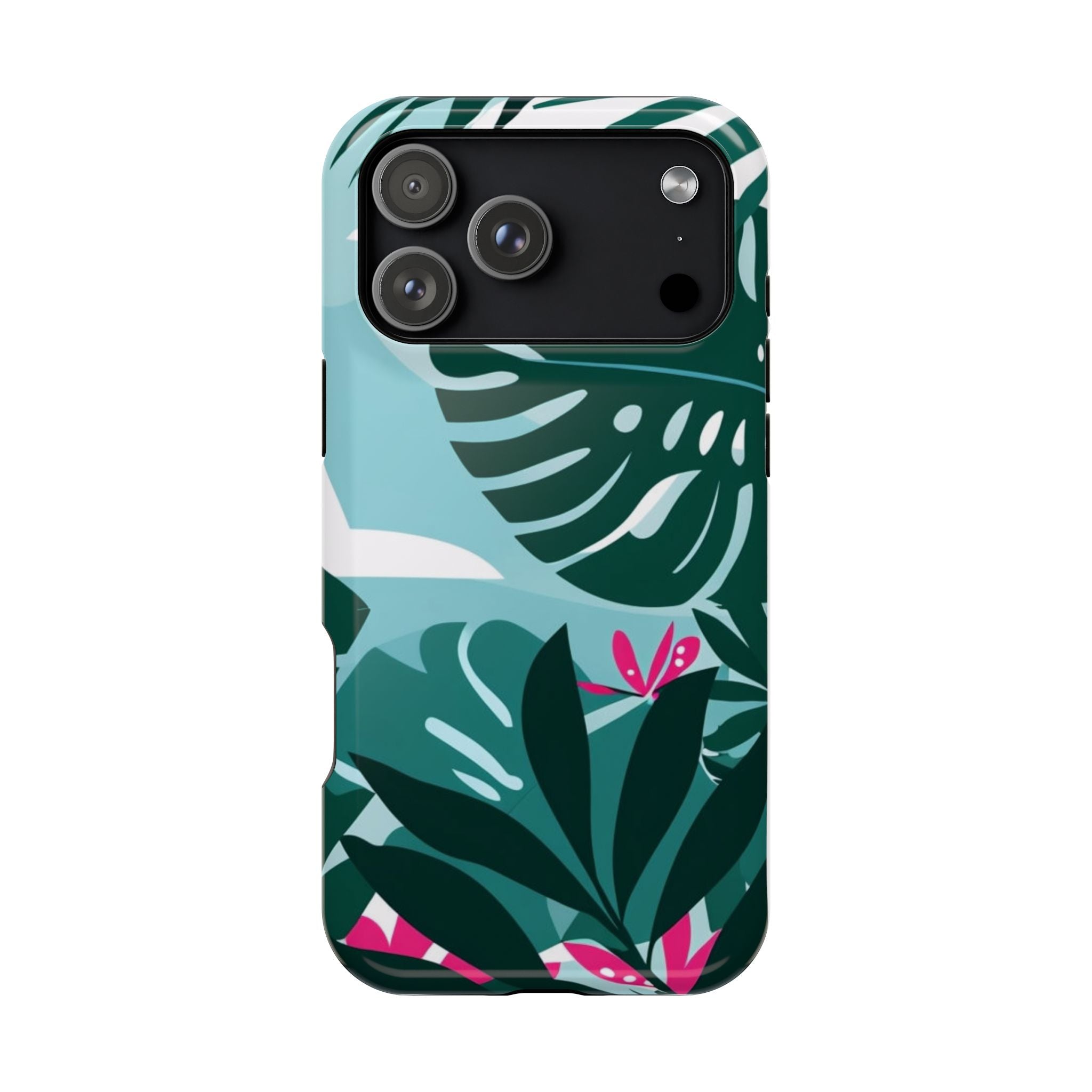 Tropical Monstera Leaves Phone Case | Magnetic Impact-Resistant Case