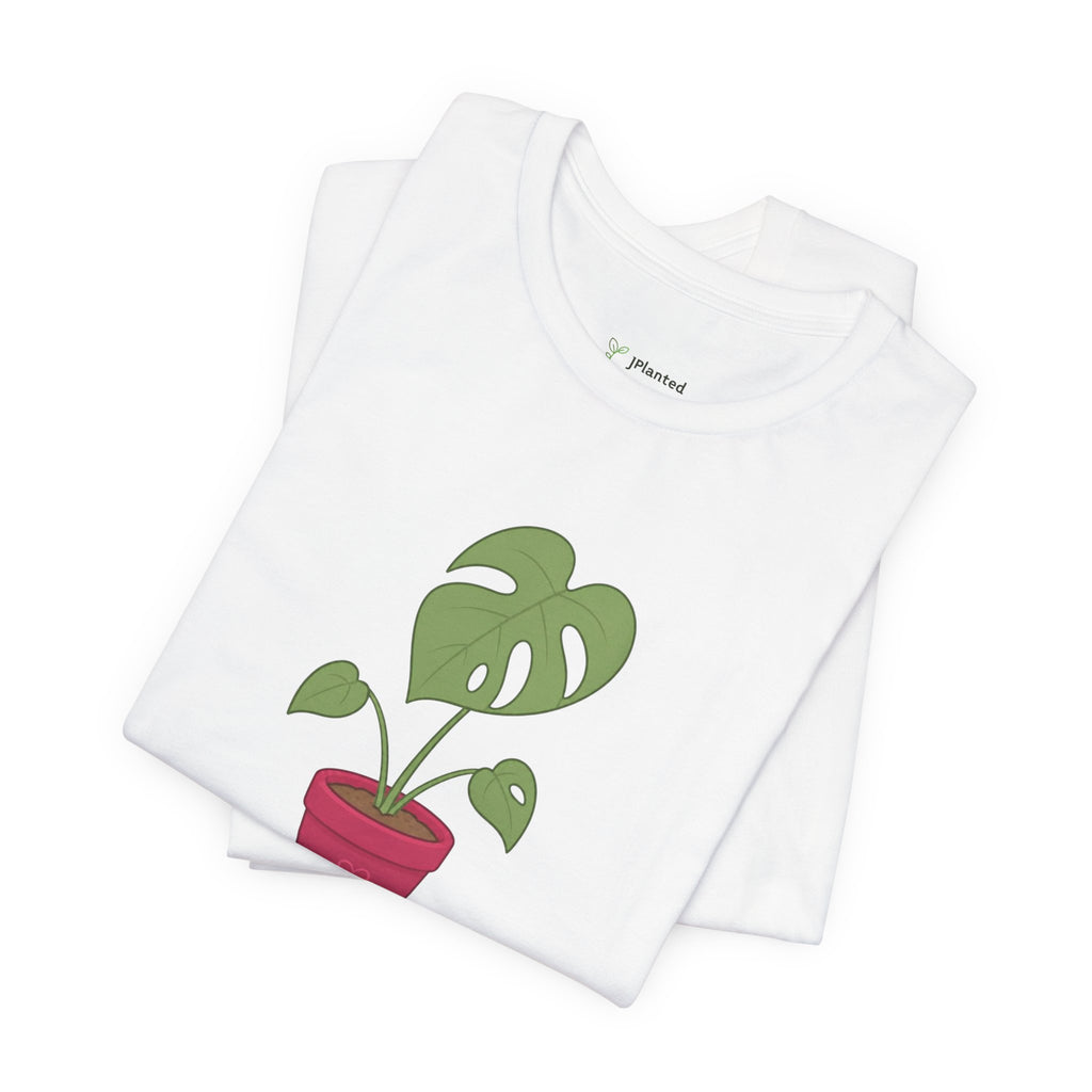 Monstera Baby Plant Summer Scene T-Shirt | Happy Botanical Tee