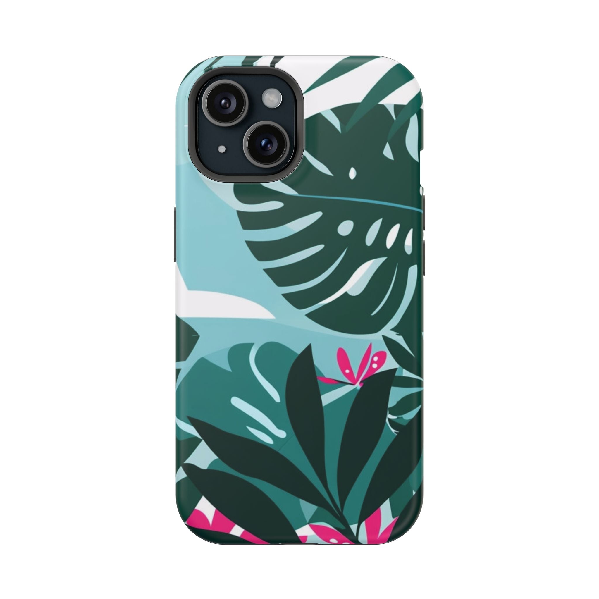 Tropical Monstera Leaves Phone Case | Magnetic Impact-Resistant Case