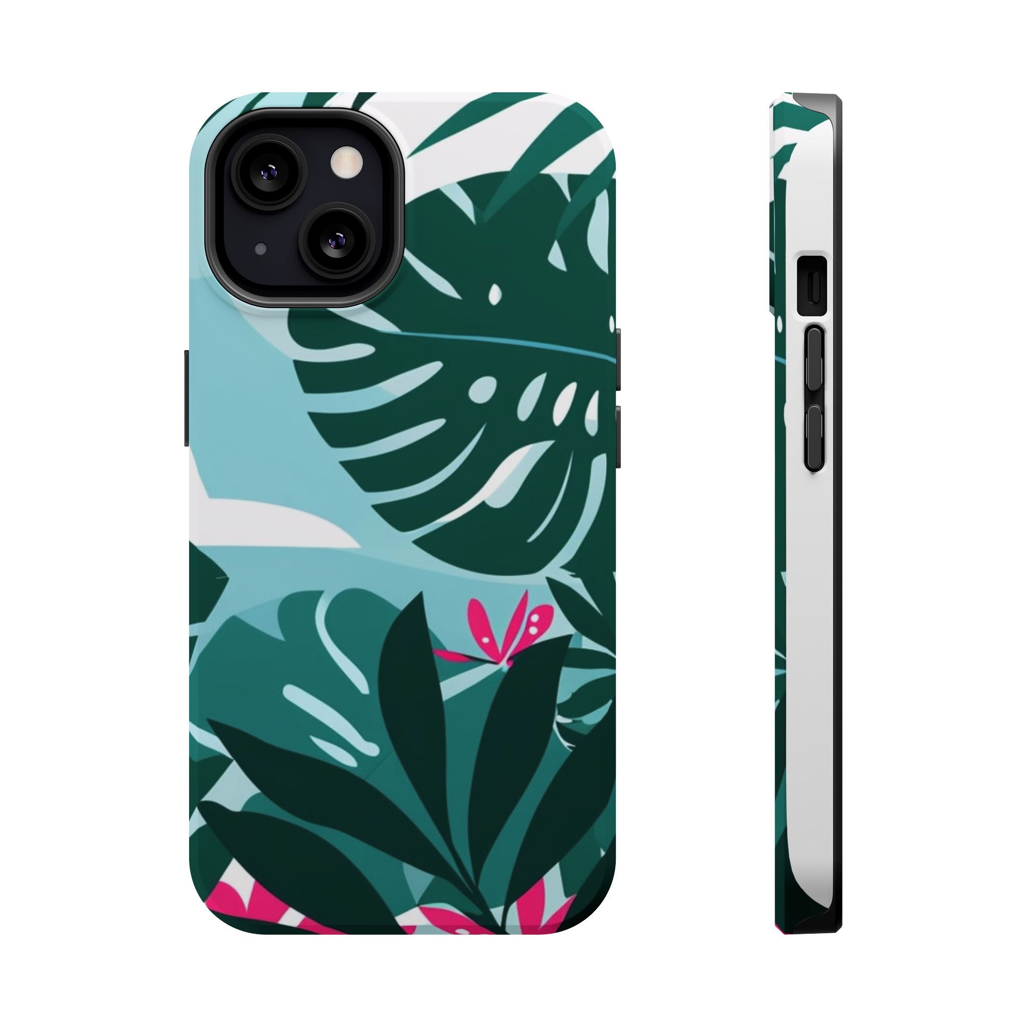 Tropical Monstera Leaves Phone Case | Magnetic Impact-Resistant Case