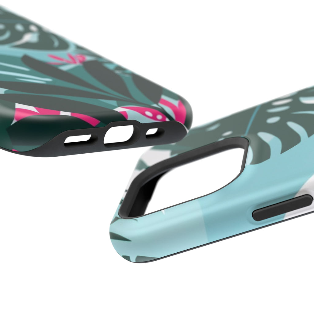 Tropical Monstera Leaves Phone Case | Magnetic Impact-Resistant Case