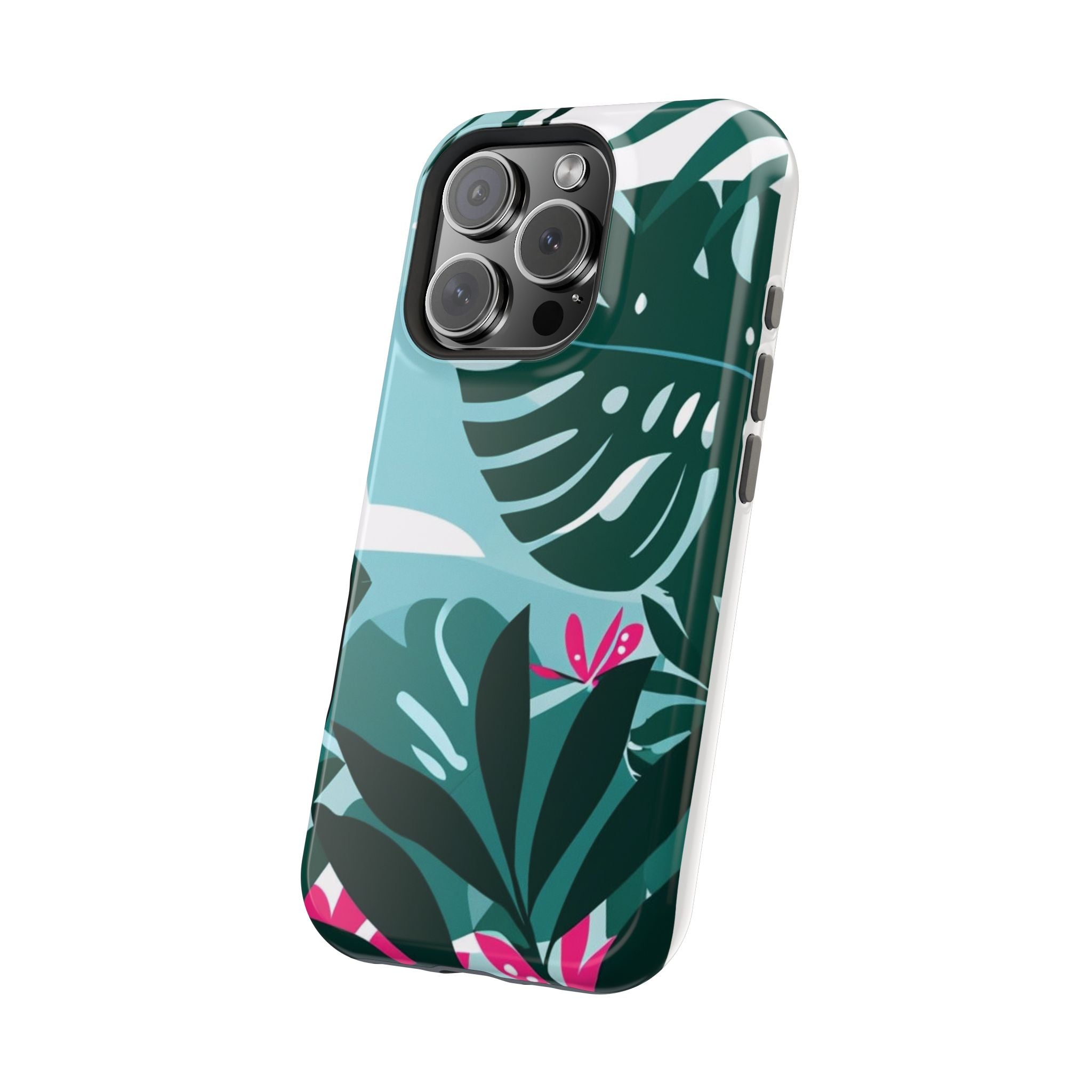 Tropical Monstera Leaves Phone Case | Magnetic Impact-Resistant Case
