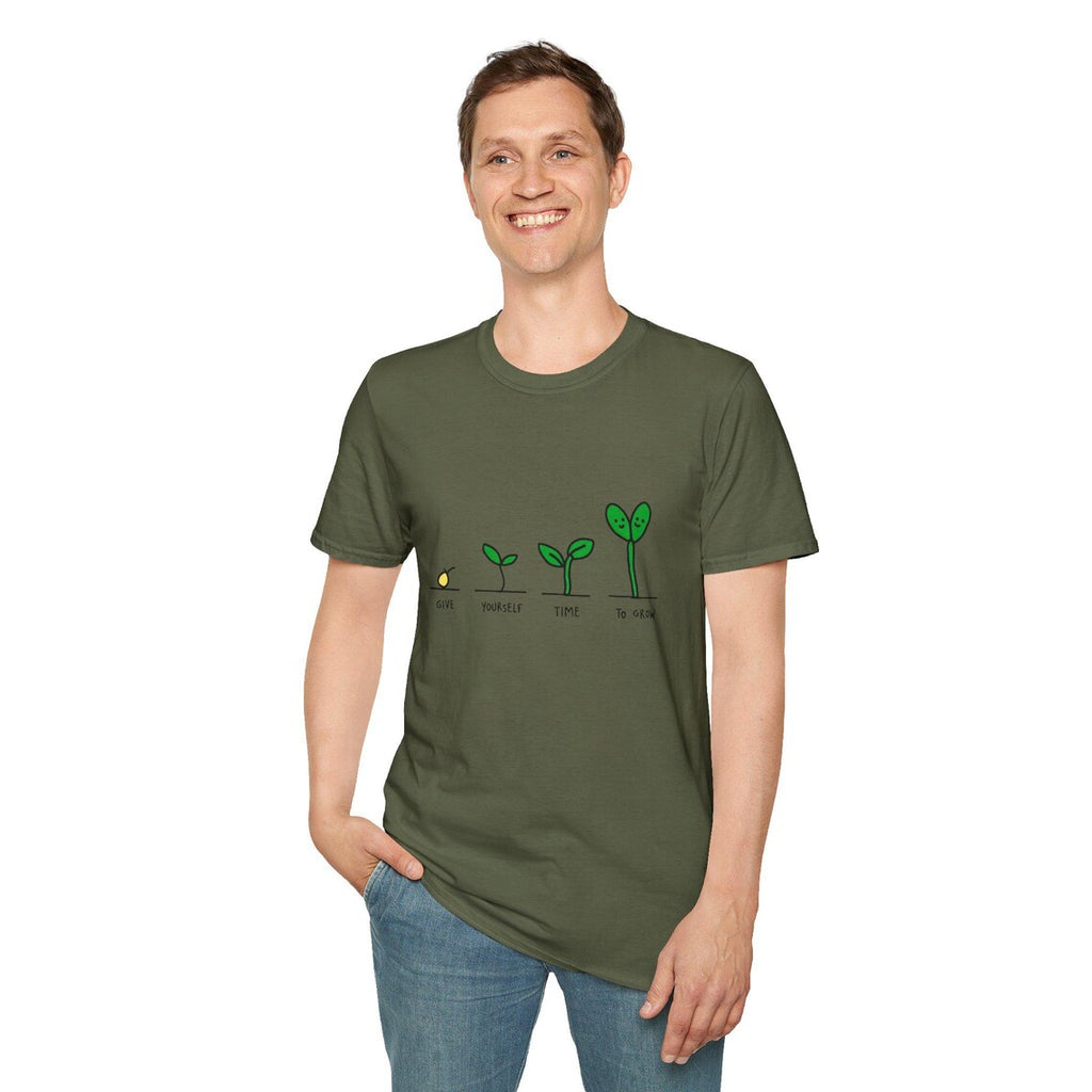 Seed to Sprout Growth Stages T-Shirt | Plant Illustration