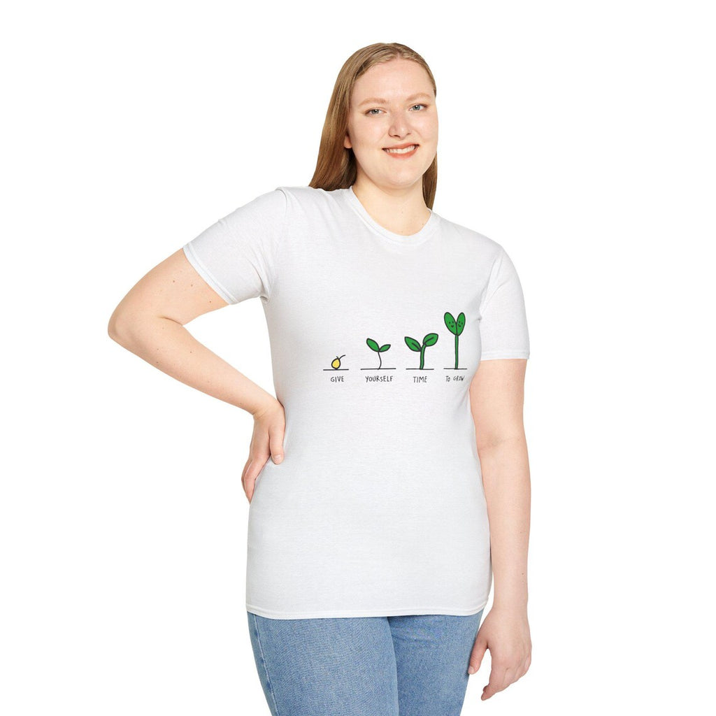 Seed to Sprout Growth Stages T-Shirt | Plant Illustration