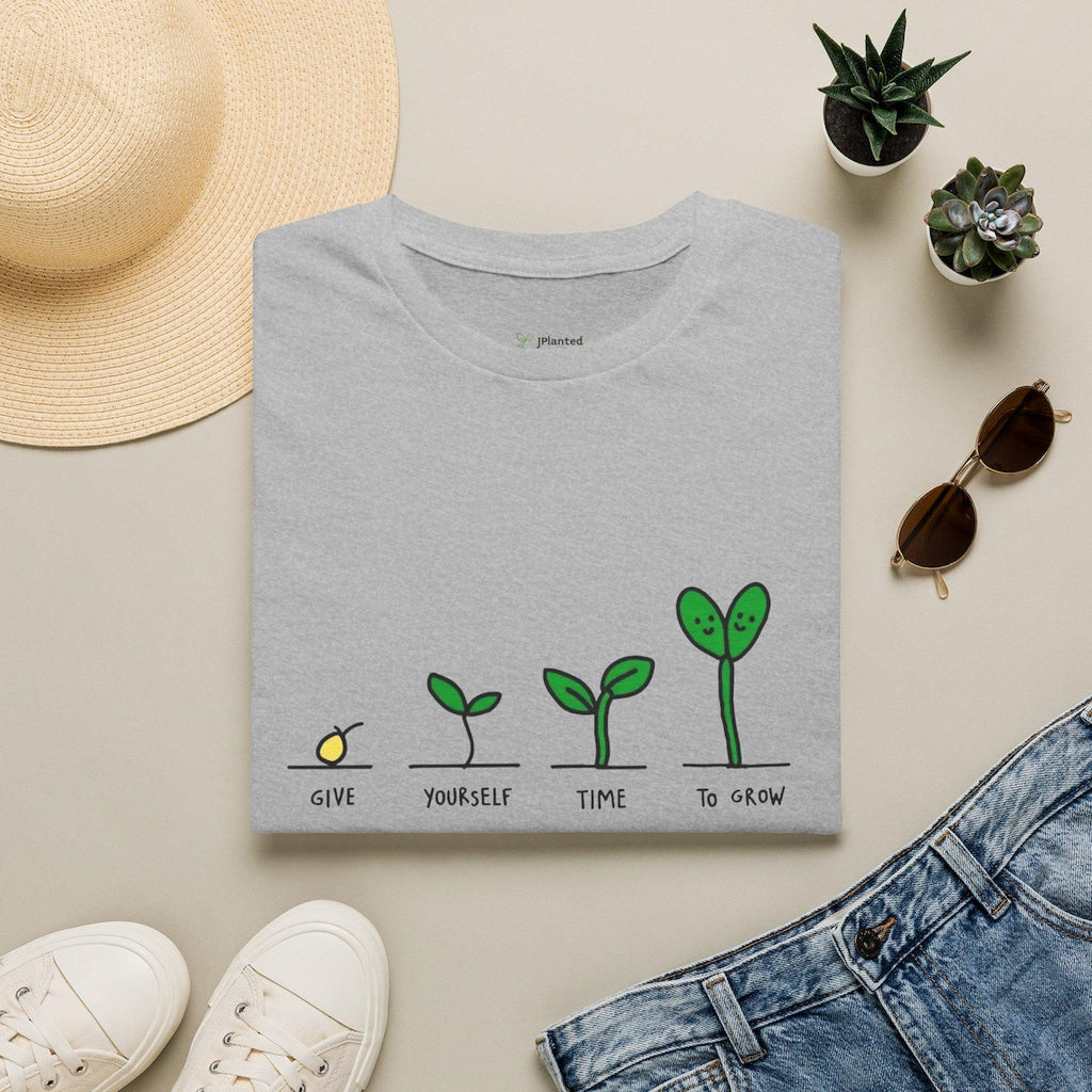 Seed to Sprout Growth Stages T-Shirt | Plant Illustration