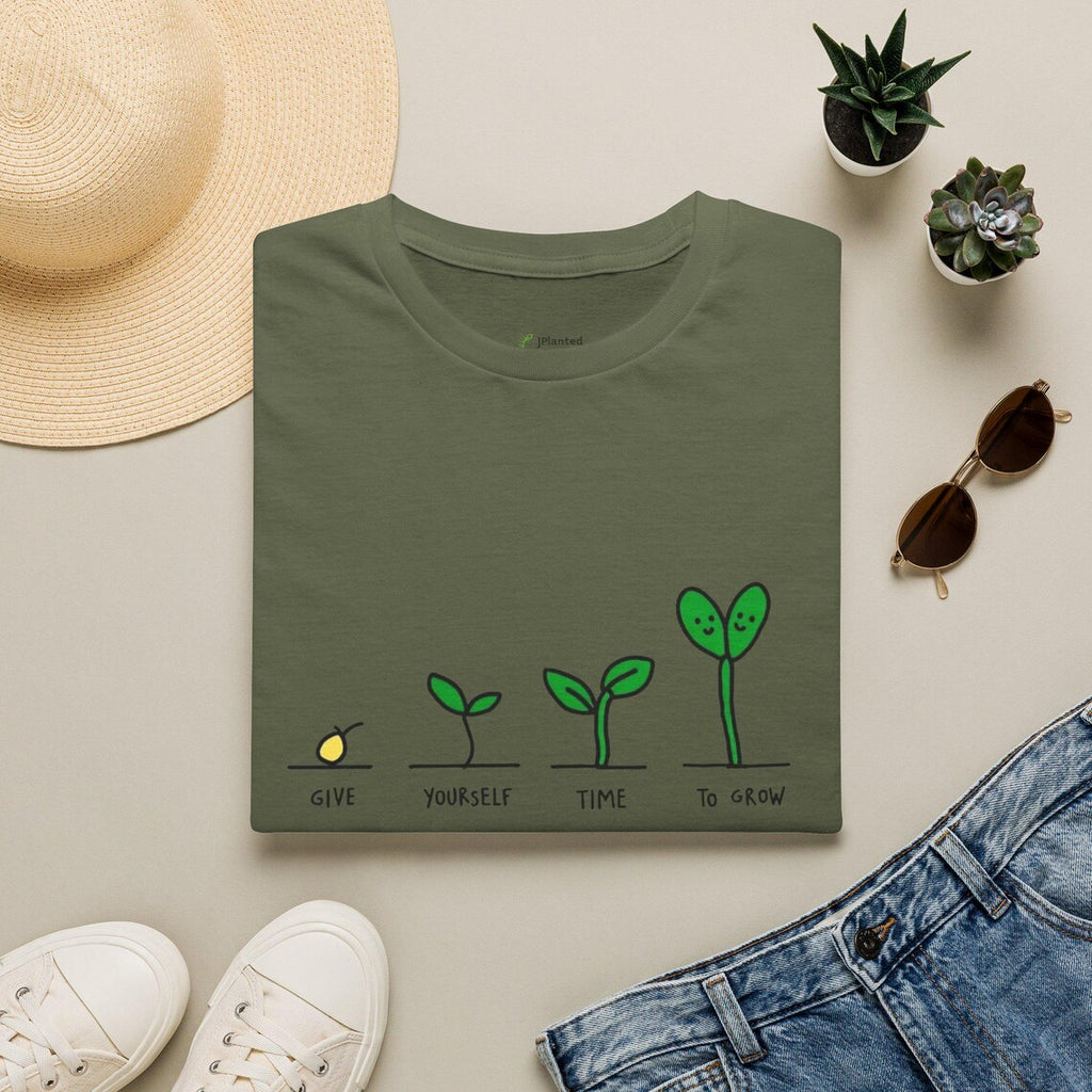 Seed to Sprout Growth Stages T-Shirt | Plant Illustration
