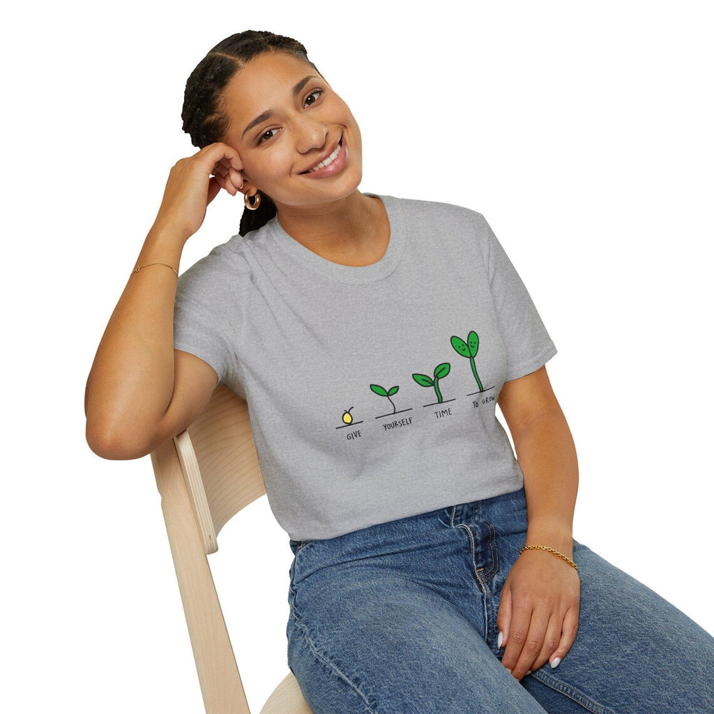 Seed to Sprout Growth Stages T-Shirt | Plant Illustration