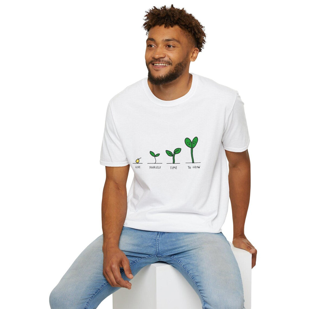 Seed to Sprout Growth Stages T-Shirt | Plant Illustration