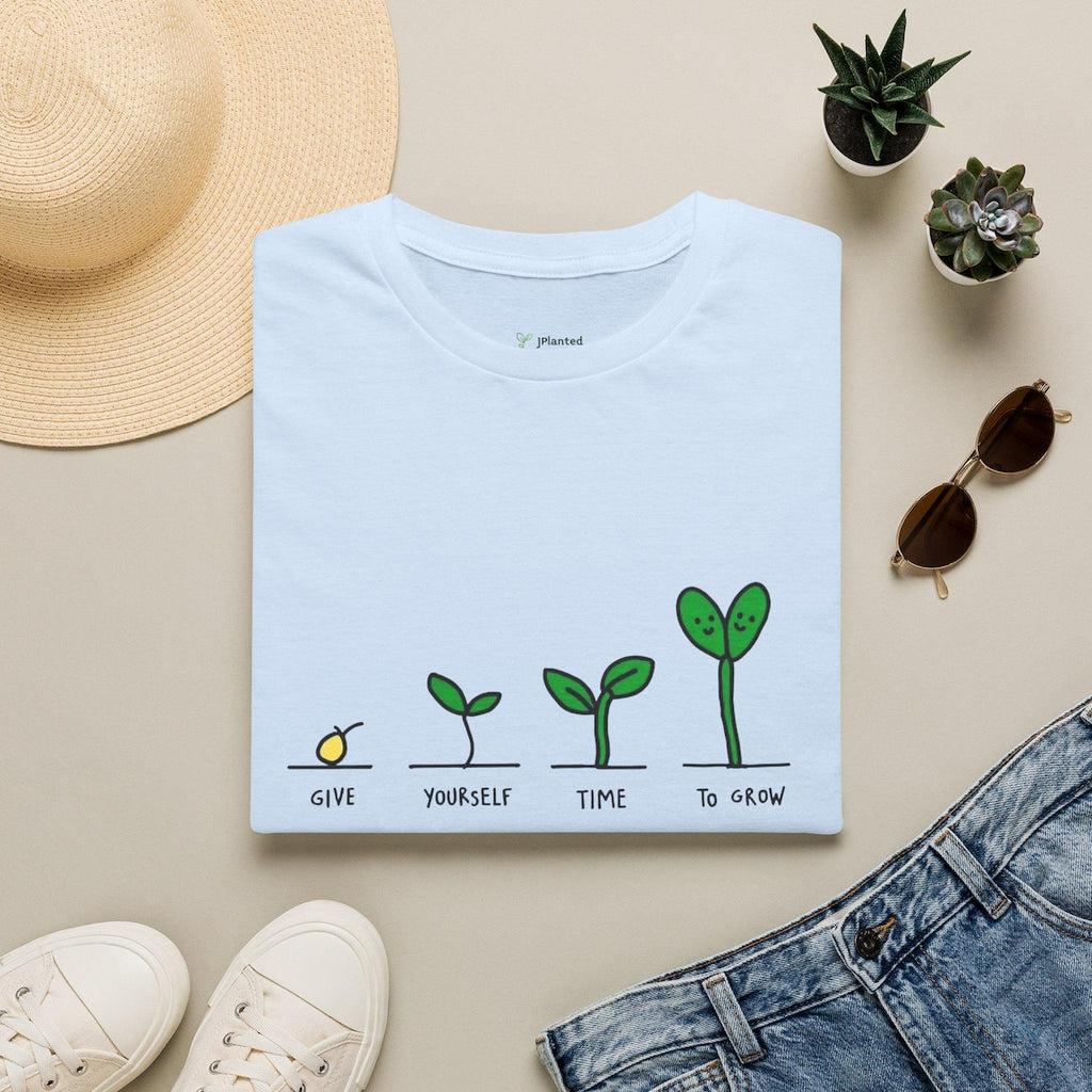 Seed to Sprout Growth Stages T-Shirt | Plant Illustration
