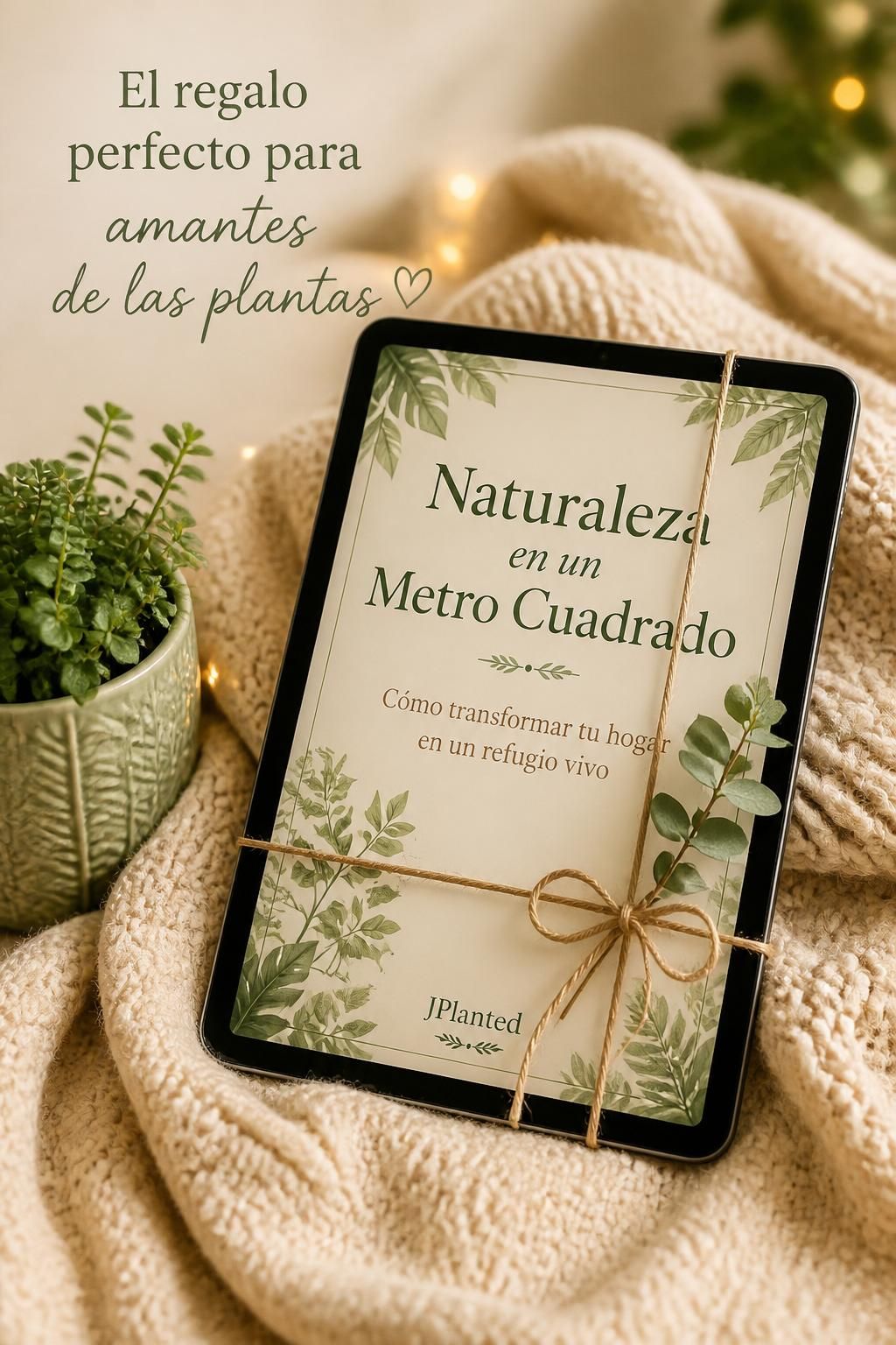 Naturaleza en un Metro Cuadrado | Guía practica de Plantas de Interior | eBook PDF Bienestar y Mindfulness | Diseña tu Refugio Verde