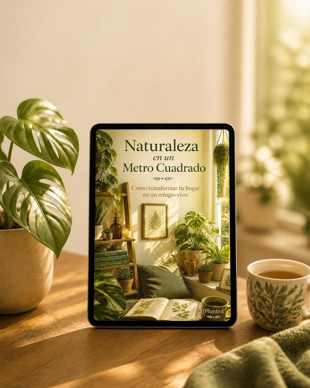 Naturaleza en un Metro Cuadrado | Guía practica de Plantas de Interior | eBook PDF Bienestar y Mindfulness | Diseña tu Refugio Verde