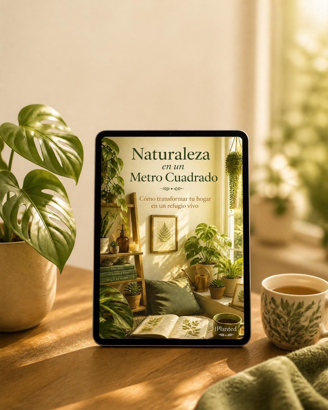 Naturaleza en un Metro Cuadrado | Guía practica de Plantas de Interior | eBook PDF Bienestar y Mindfulness | Diseña tu Refugio Verde